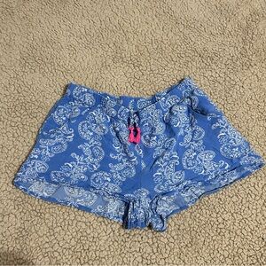 OshKosh B'gosh Blue Paisley High Waist Shorts